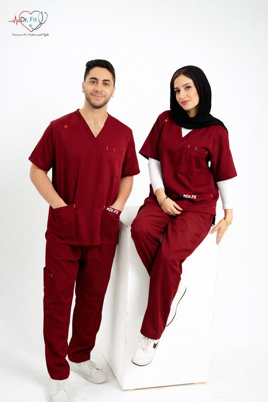 Burgundy Royal Elite Unisex Scrub