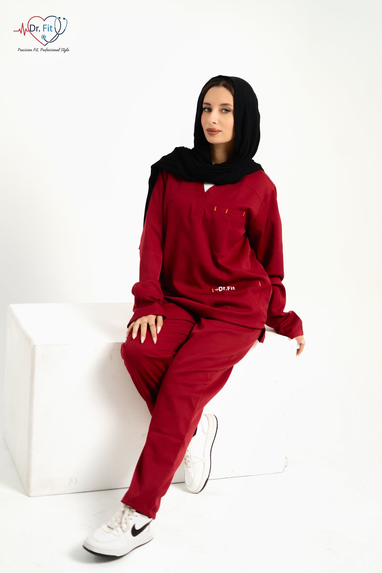 Burgundy Royal Elite Unisex Scrub